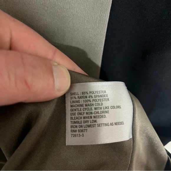 Womens Worthington Colorblock Sheath Dress Career Wear Black/Taupe Size 10 - Picture 4 of 10